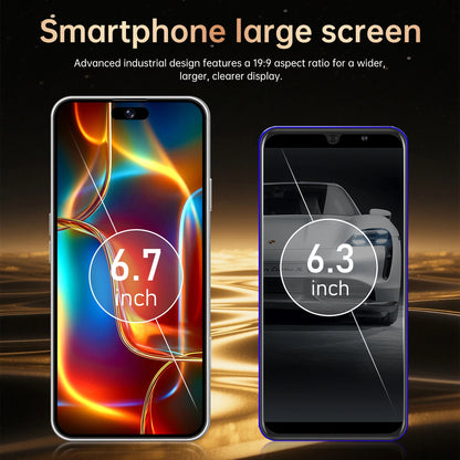 17 Pro Max 6.7" Smartphone 3GB+16GB 5MP+13MP Camera