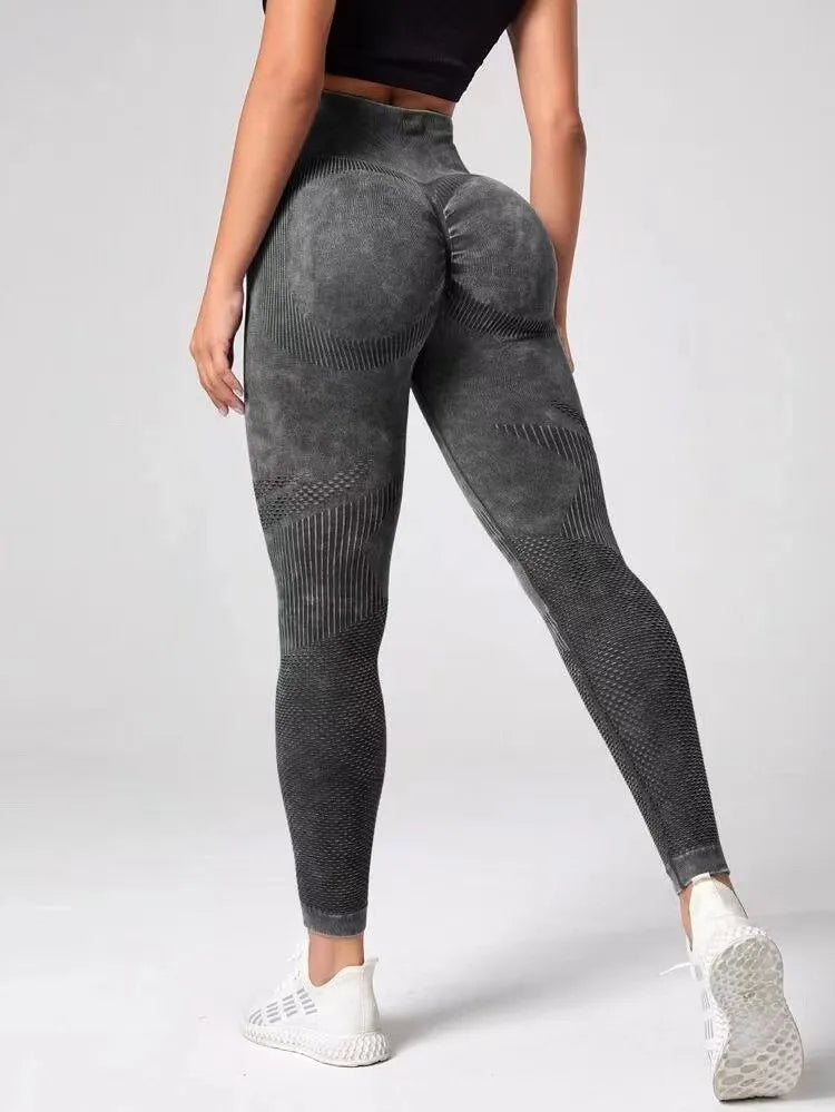 Scrunch Workout Leggings für Damen, Nahtlose Po-Lifting Hose, Hohe Taille, Bauchkontrolle, Aktive Gym Yoga Tights