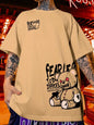 Men's Teddy Bear Letter Print Summer T-Shirt