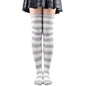 Long Socks Womens Over Above Knee Striped Thigh High Stockings Polka Dot Ladies Black White Pink Cosplay Lolita Harajuku Y2k