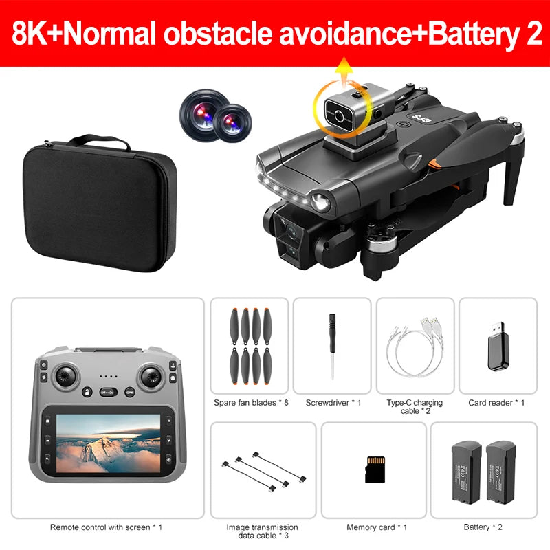 Xiaomi Mijia V198MAX Drone 8K Profesional FPV Brushless Laser obstacle avoidance Aerial Optical Foldable Quadcopter Mini 4K Dron