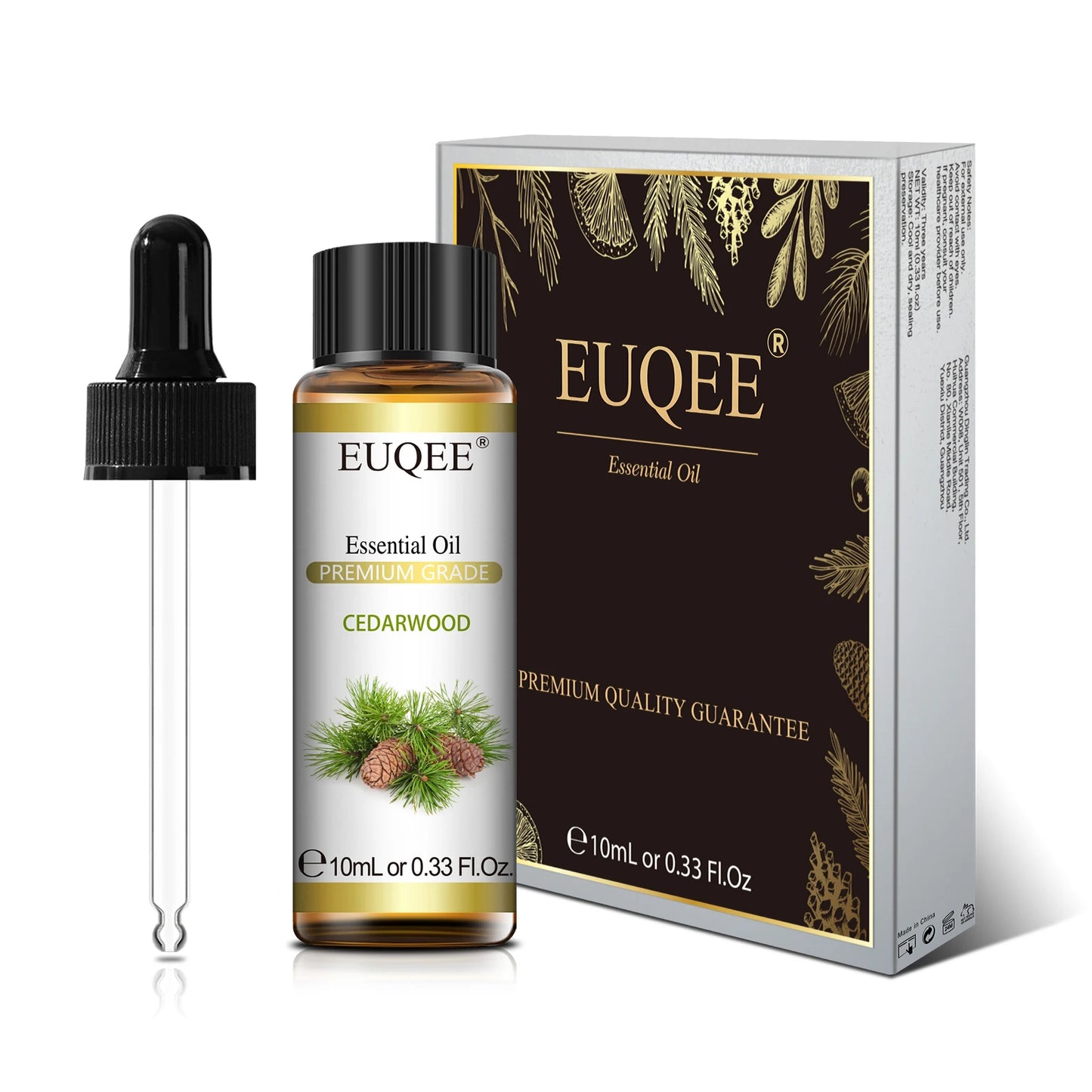 EUQEE 10ml Reines Natürliches Ätherisches Öl Lavendel Jasmin Eukalyptus Vanille Sandelholz Süße Orange Zitrone Oregano Neroli Duft