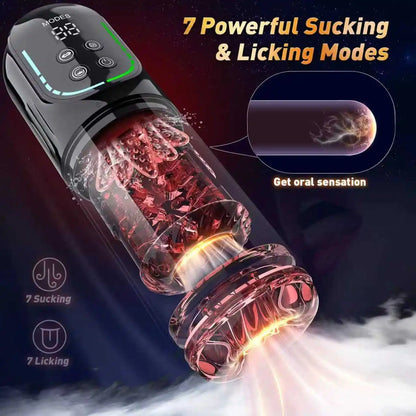 Telescopic Rotation Masturbator Cup Male Sex Toy Automatic Piston Blowjob Vagina Masturbation