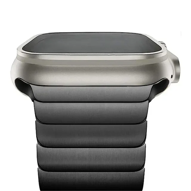 Luxuriöses Edelstahlarmband für Apple Watch Series 10 9 8 7 46mm 45mm 41mm Gliederarmband Iwatch Ultra 2 49mm IWatch Metallarmband