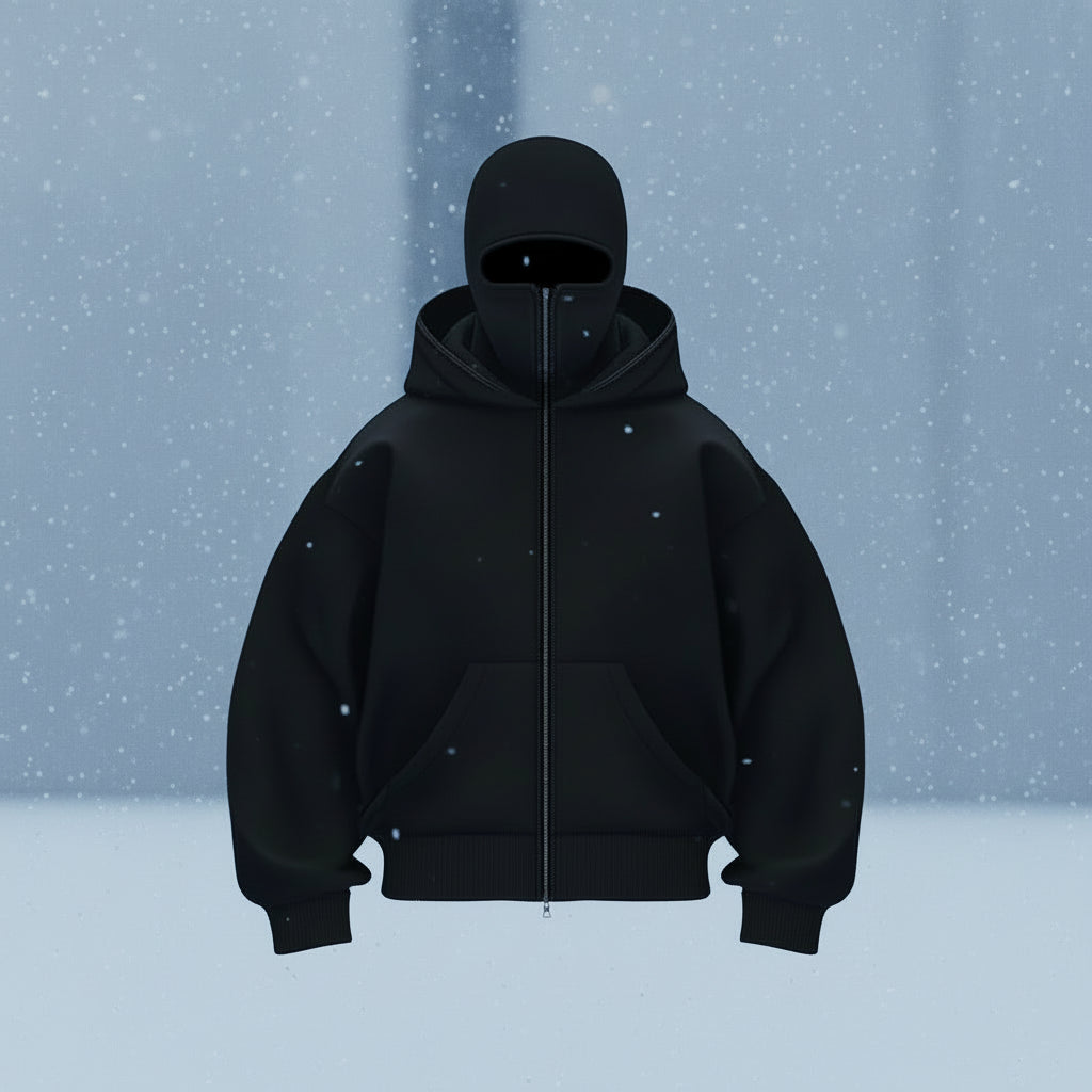 2025 Autumn and Winter New Men's and Women's Casual Sportswear With Hooded Mask Design, Sporty and Fashionable Plus Size Hoodie
