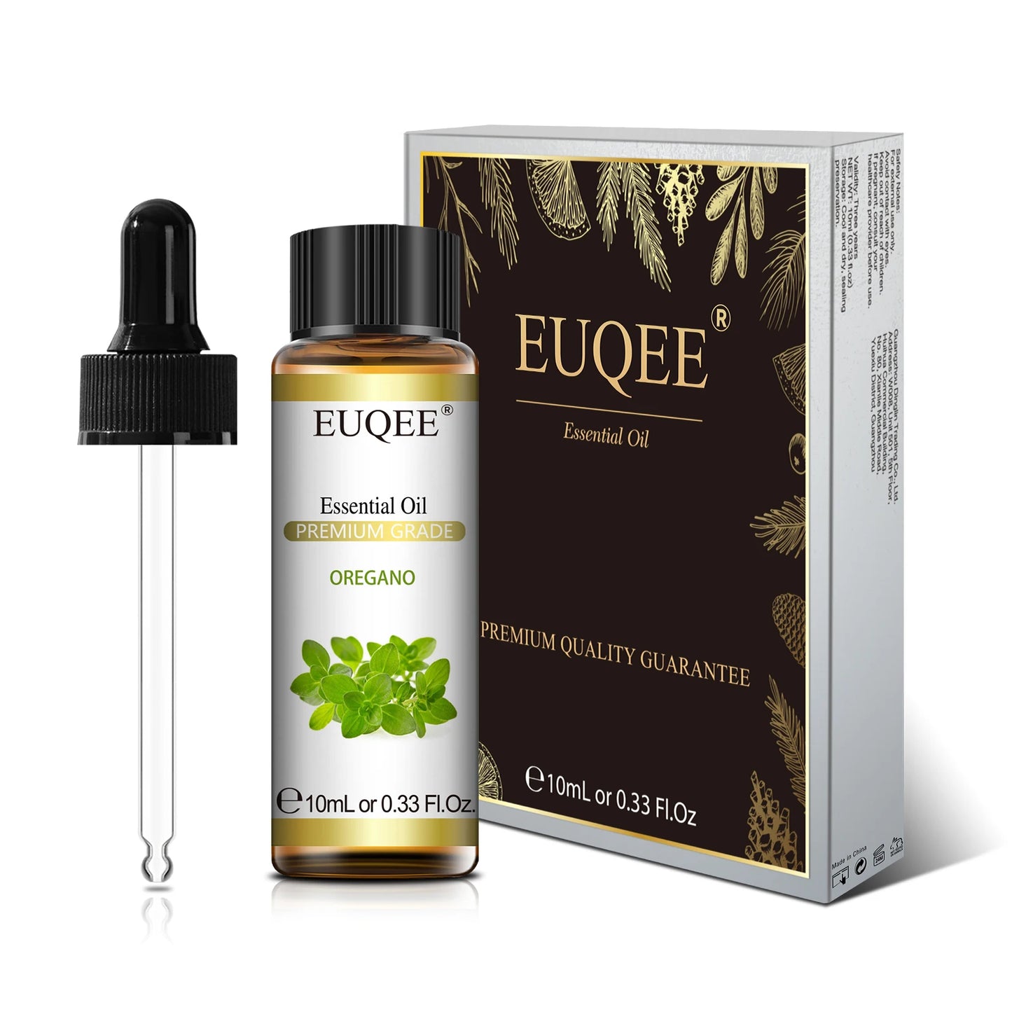 EUQEE 10ml Reines Natürliches Ätherisches Öl Lavendel Jasmin Eukalyptus Vanille Sandelholz Süße Orange Zitrone Oregano Neroli Duft
