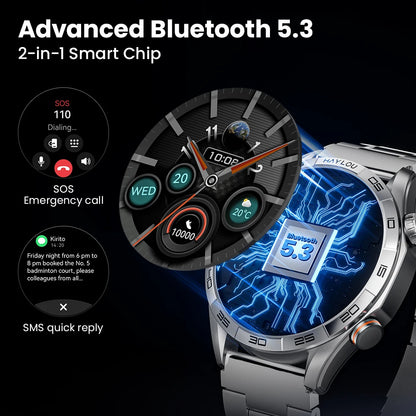 HAYLOU Solar 5 AMOLED Smartwatch Voice Calling Men