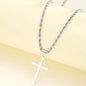 Men's and women's new cross pendant necklace, minimalist gold jewelry, men's and women's necklace