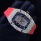 High quality stainless steel luxury watch, hip-hop fully chilled diamond mechanical watch, men's Vvs moissanite diamond watch