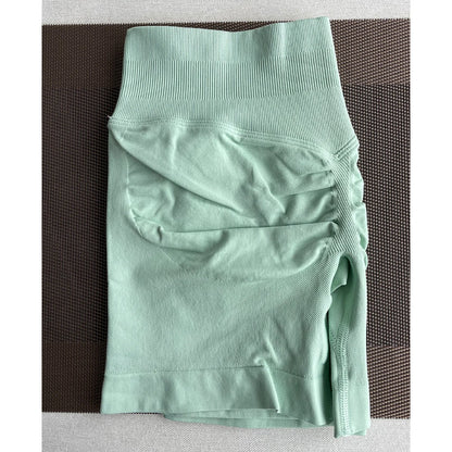 Women's Shark Bite Yoga Shorts | Gym Running Cycling Bike Leggings