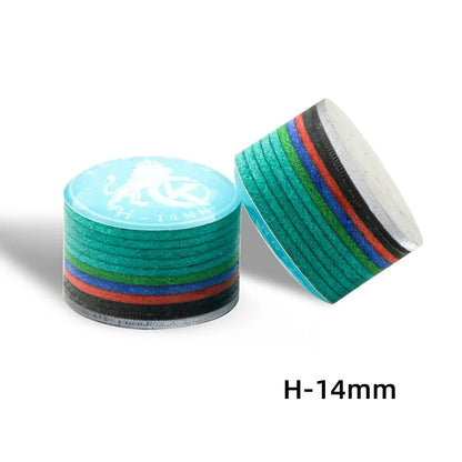 KONLLEN Cue Tips Rainbow Tips 11/14mm Multilayer Cuetips Snooker Hardness S/SS/SX/M/MH/H Pig Skin CRICAL Cue Tip Accessories