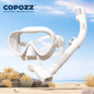 COPOZZ Professional  Diving Mask Full Vision Mask Underwater Snorkel Mask Set Swimming Snorkel HD Anti Fog Diving Equipment