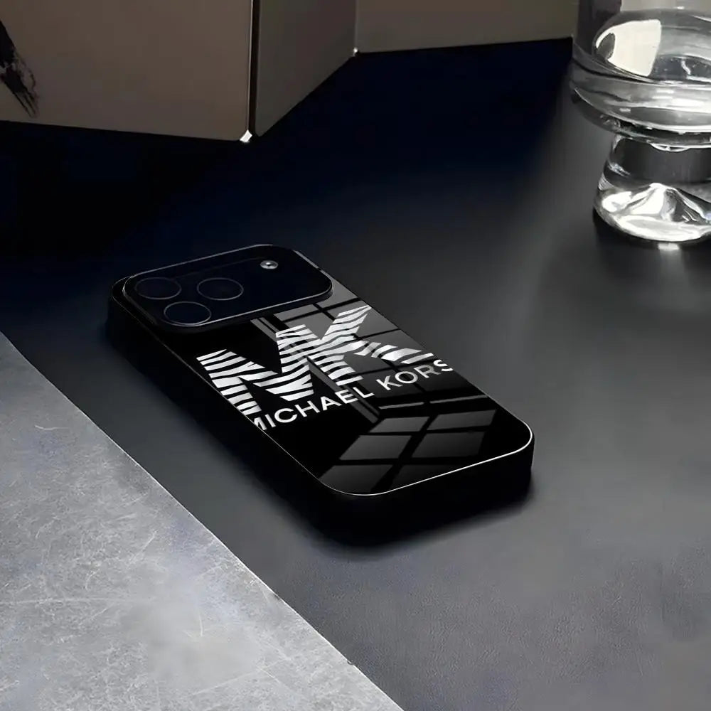 MINISO-Frauen Luxus Gehärtetes KORS-M Handyhüllen-Glas Für IPhone17 Air 16 15 17 14 Pro Max 13 12 11 X XS XR Plus Für Samsung S 25