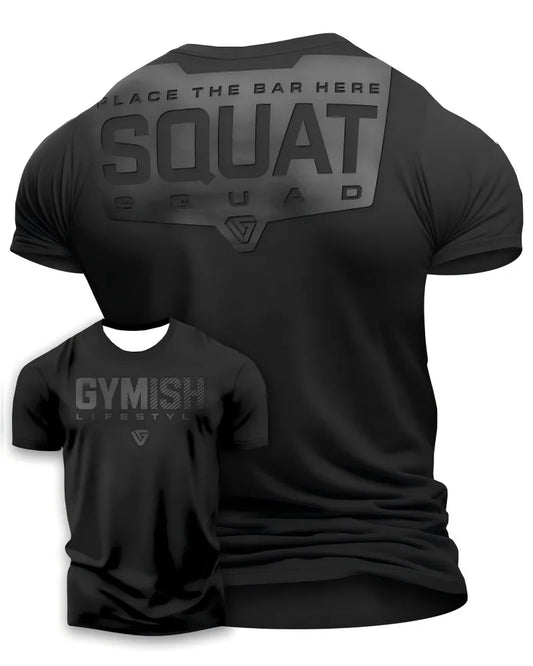 Herren Gym T-Shirt mit Buchstaben-Print, atmungsaktiv, Sport