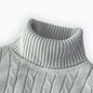 Rollkragenpullover lässig Herren Rollkragen Strickpullover Warmer Herren Pullover Wollpullover