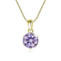 JoyceJelly 1 CT Real Moissanite Pendant Necklace For Women Royal Blue Color Moissanite 925 Sterling Silver Wedding Fine Jewelry