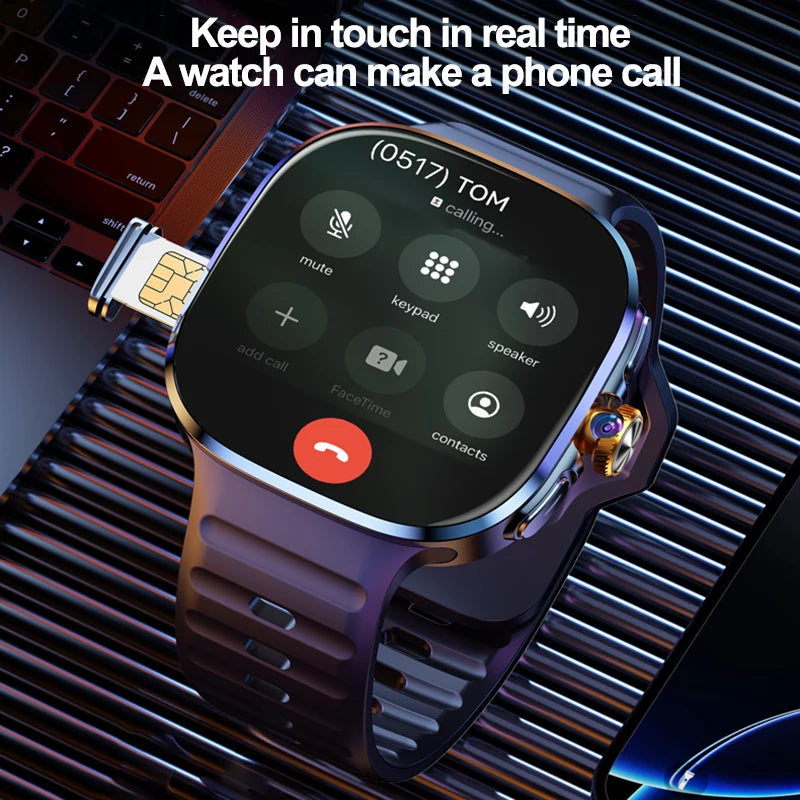 5G Smart Watch AMOLED 2.4" 32GB Google Play GPS SIM