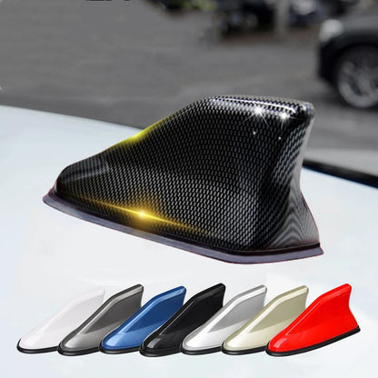 Carbon Fiber Shark Fin Car Roof Antenna - AM FM Signal