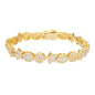 Exquisite Iced Out Moissanit Armbänder für Frauen Männer 925 Sterling Silber 18k Vergoldet Feiner Schmuck Stern Mond Armbänder Geschenke