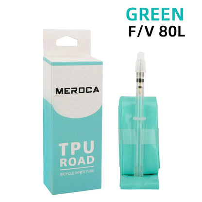 MEROCA Rennrad TPU-Schlauch 700x23-32C FV 45L/65L/80L Ultraleichter Rennradschlauch