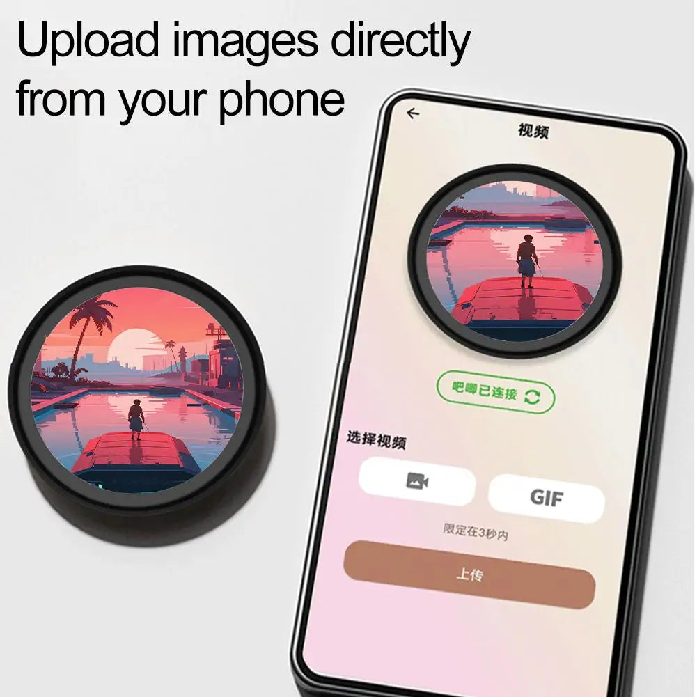 Bluetooth Smart Cyber Badge – 1.85" HD Touch Screen Display Badge