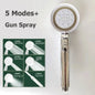 New 230mm Big Panel Showerhead 6 Mode Supercharge Rainfall Shower Head High Pressure Top Rain Shower Faucet Bathroom Accessories