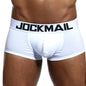 JOCKMAIL Marken Herren-Slips, atmungsaktive Boxershorts, Baumwolle, Herrenunterwäsche, U-förmiger Beutel, sexy Unterhose, bedruckte Blätter, Homewear-Shorts