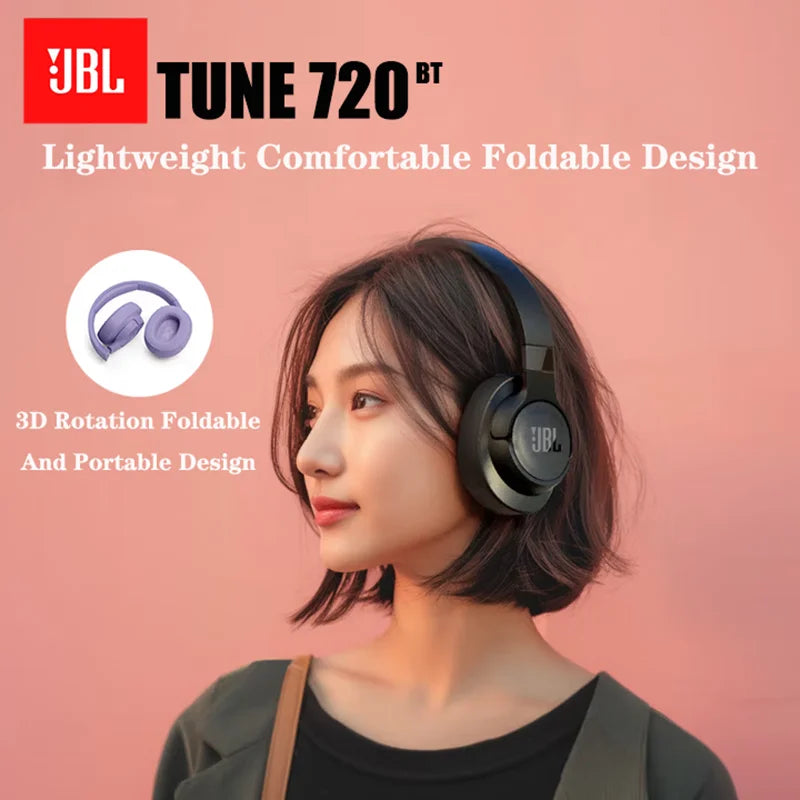JBL TUNE 720BT Wireless Over-Ear Headphones Foldable