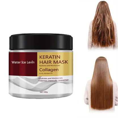 Kollagen Keratin Haarmaske Dual Oil Control Feuchtigkeitscreme Spülung Weich Glatt Frizz Geschädigte Reparatur Revitalisieren Haarpflege