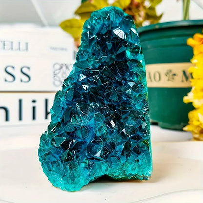 Bohemian Blue Crystal Cluster | Turquoise Gradient Decor
