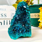 Bohemian Blue Crystal Cluster | Turquoise Gradient Decor