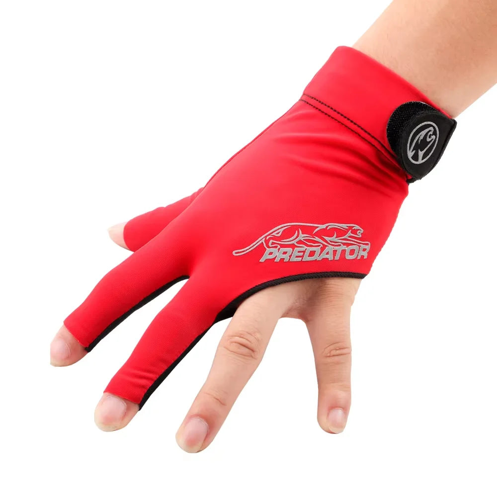 PREDATOR Billiard Gloves with Orginal Left hand Three-finger Professional Pool Cue Snooker Cue Gloves for Billiard Accessory