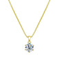 EWYA 1 2 Carat Real Moissanite Pendant Necklace For Women 6 Prong 100% 925 Sterling Silver Wedding Party Bridal Fine Jewelry