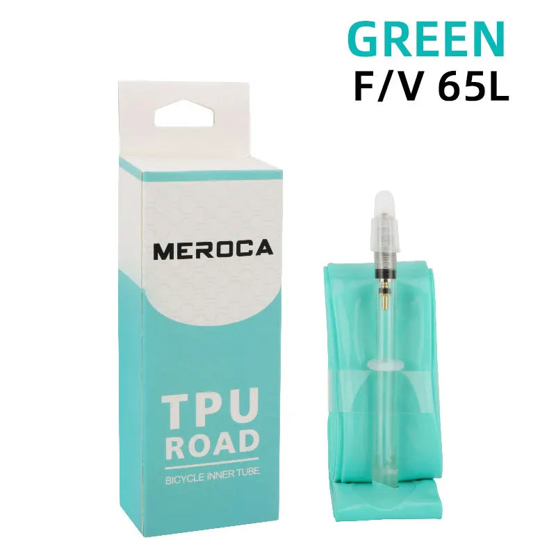 MEROCA Rennrad TPU-Schlauch 700x23-32C FV 45L/65L/80L Ultraleichter Rennradschlauch