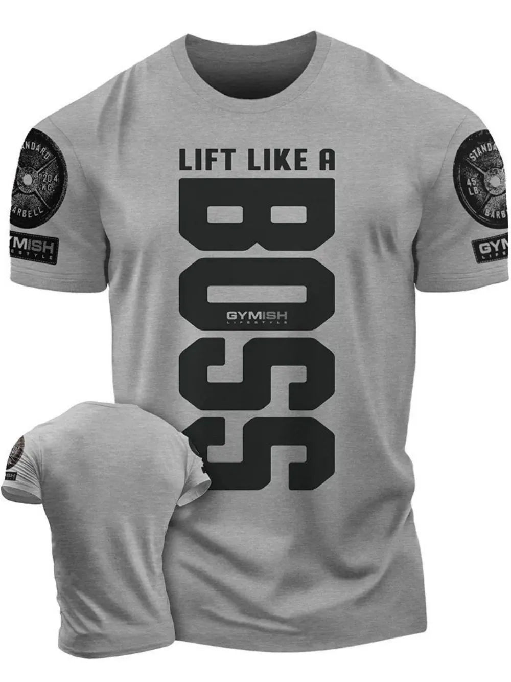 Summer new Adrenaline Power Workoout gym men's breathable round neck T-shirt high-quality letter printed casual top