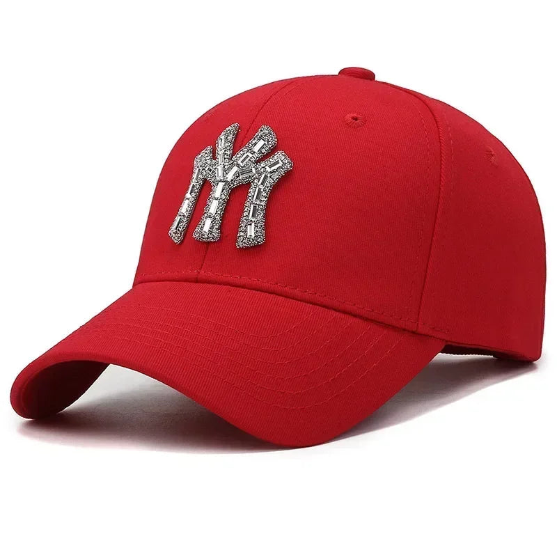 Rhinestone Baseball Cap | Women's Casual Sunshade Hat