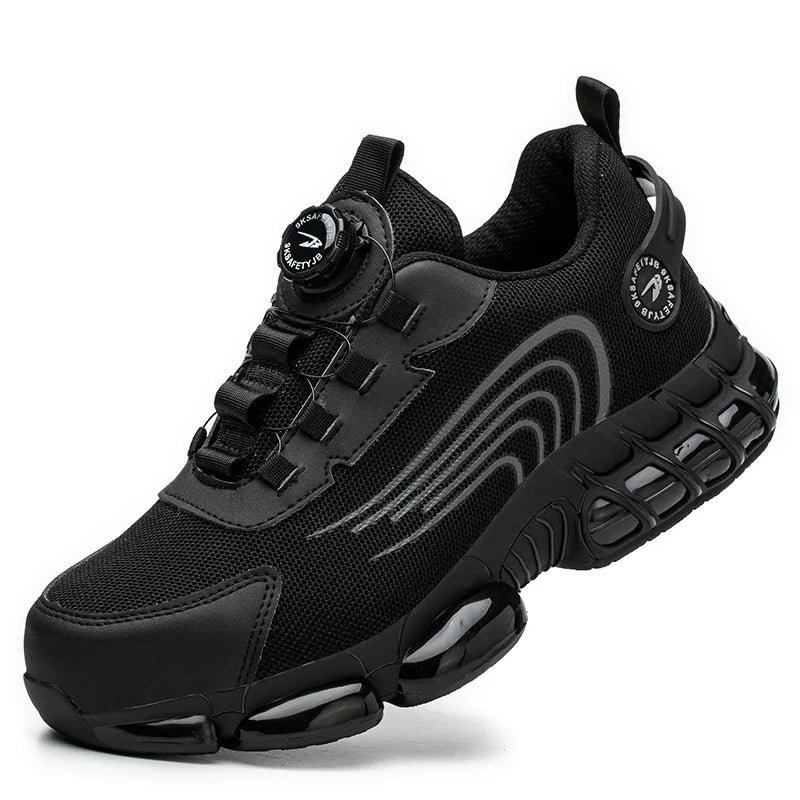 Work Boots Indestructible Safety Shoes Men Steel Toe Shoes Puncture-Proof Sneakers Women Non Slip Work Shoes Male Tactical Boots