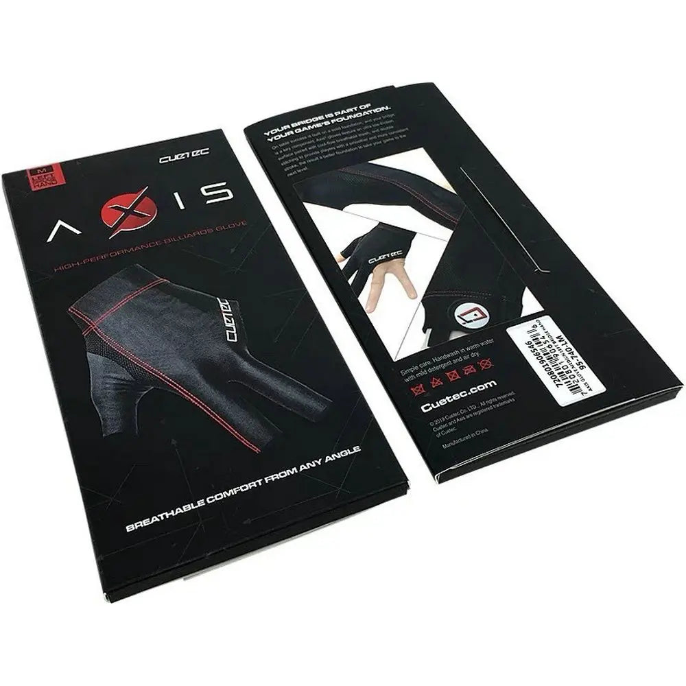 CUETEC Axis Bridge Champion High Performance Breathable Comfort Billiard Navy Glove - Fits Left Or Right Hand Size M/L/XL