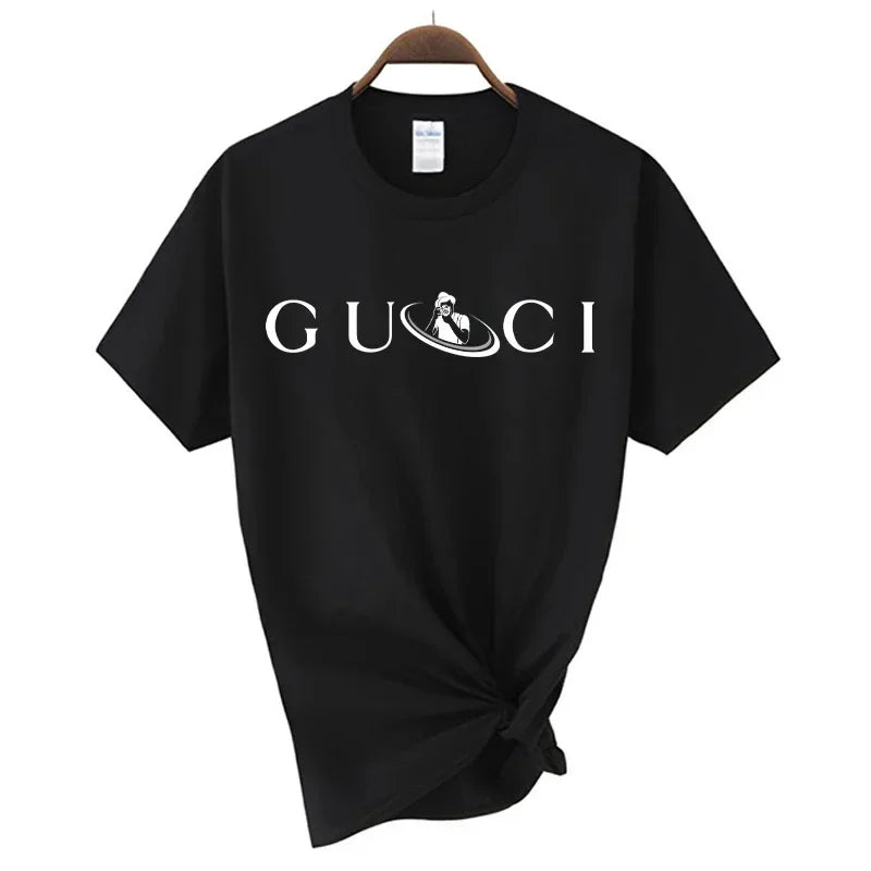 Hochwertiges Damen-T-Shirt mit Buchstaben-Print, lässige Bluse, Oberteile, Sommer, klassischer Stil, Kurzarm, Damen, Harajuku, Y2K-Tee