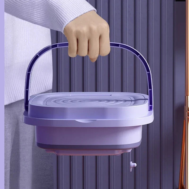 2025 Folding Washing Machine Portable Mini Dehydratable Dormitory Student Socks Underwear Panties Home Appliance Free Shipping