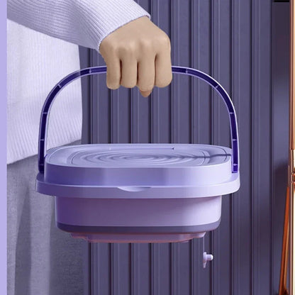 2025 Folding Washing Machine Portable Mini Dehydratable Dormitory Student Socks Underwear Panties Home Appliance Free Shipping