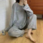 Soft Coral Velvet Warm Pajama Set for Women Cozy Loungewear Outerwear for Winter Christmas Back to School Gift ﻿
