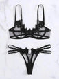 2pcs Set Sexy Lingerie for Women Underwear Panty Set Play See through Lace Bodysuit Babydoll Sleepwear