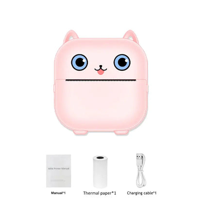 Mini HD Portable Label Thermal Printer Endurance Bluetooth Printer for Student Error Title Note Wrong Pocket Inkless Printing