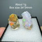 Ethiopia Opal Gem Mineral Specimen – 34x34mm Box