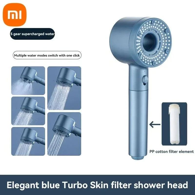Xiaomi 5 Modes Shower Head High Pressure Showerhead Filter Rainfall Faucet Tap Bathroom Bath Home New Mijia Bathroom Accessories