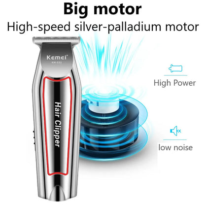 Kemei Professional Haartrimmer Elektrischer Bartschneider für Herren Haarschneidemaschine Haarschneider Haarschneideset KM-032