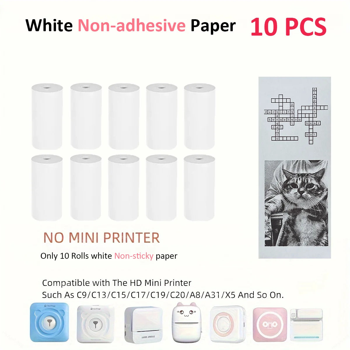 Thermal Mini Printer Portable Inkless Sticker Maker