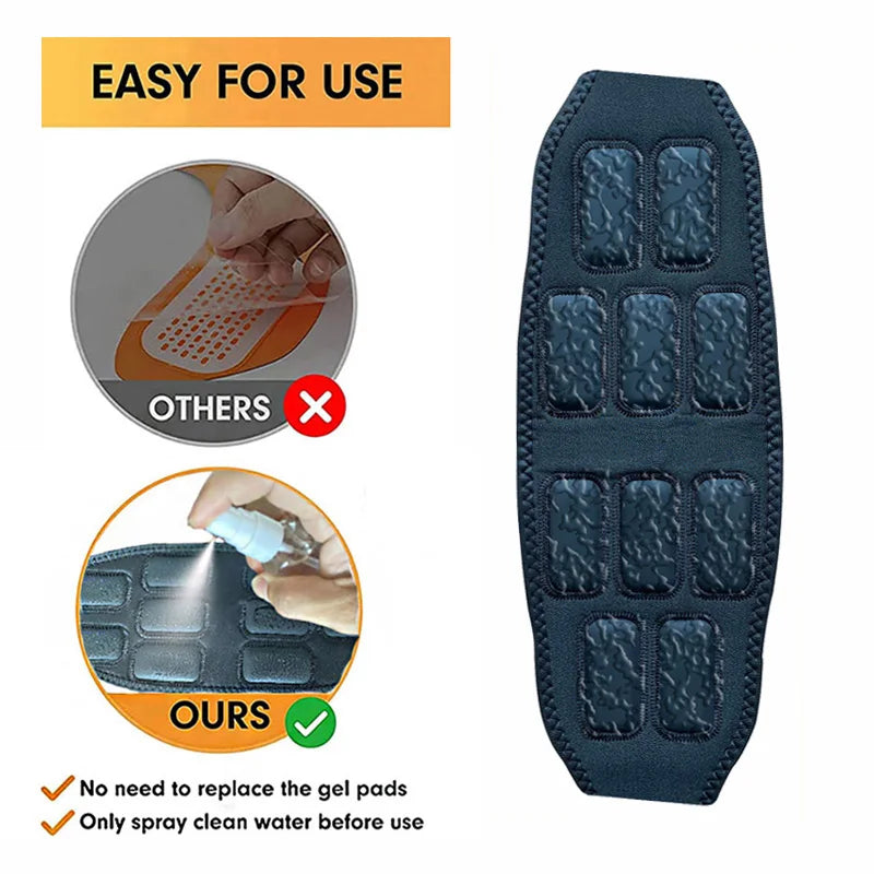 Waist Smart Muscle Toner Abdominal Toning Belt Abs Trainer Body Massage Training Workout Home Gym Fitness Equipment