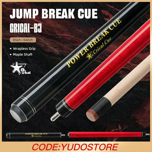 Crical Break Jump Cue with Uniloc Joint Professional Maple Shaft for Punch Jump cue Billiard pool Cue Stick